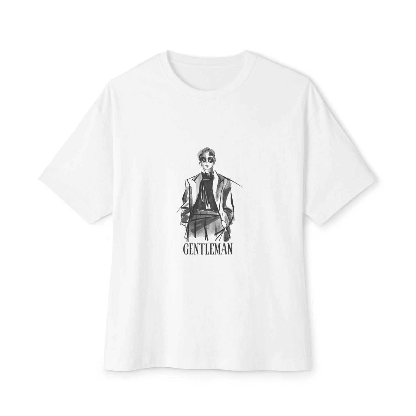 GENTLEMAN Graphic T-Shirt – White unisex