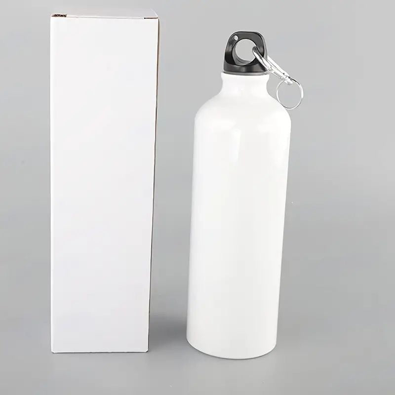 750ML Water pottal “ sublimation customise bottle“screw Carabiner Hook Aluminium outdoor sports🍼