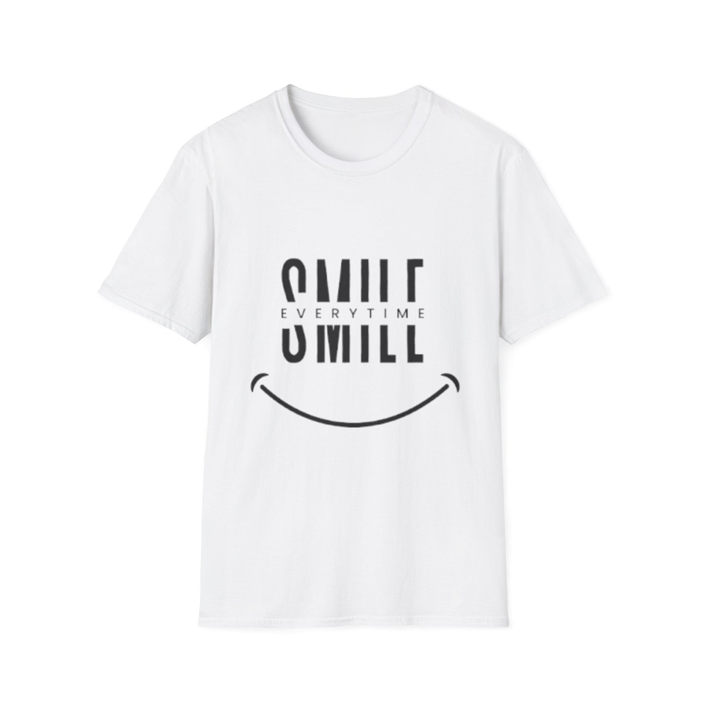 "SMILE Everytime" Minimal Graphic Tee – Unisex